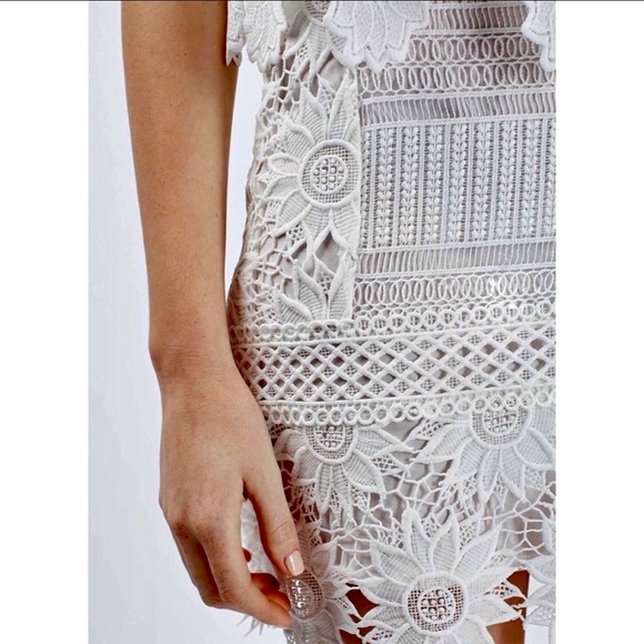 Topshop White crotchet daisy skirt - Picture 3 of 7